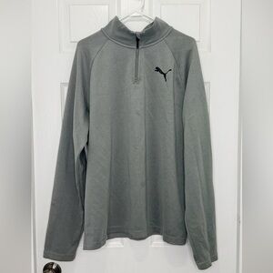 Puma Charcoal Gray Quarter-Zip Top - Size XL